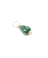 Emerald Pendant Charm - Gold