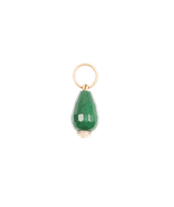 Emerald Pendant Charm - Gold