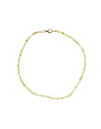 Jade Short Necklace - Gold