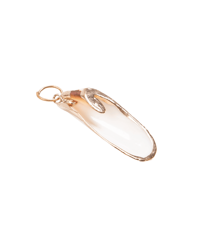 Shell Pendant Charm - Gold