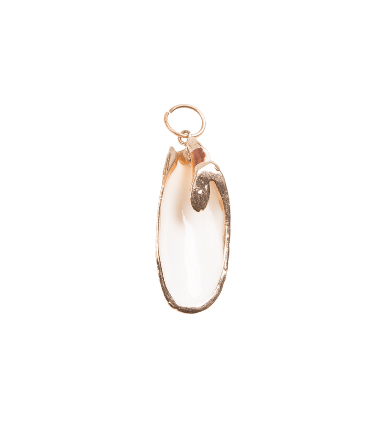 Shell Pendant Charm - Gold