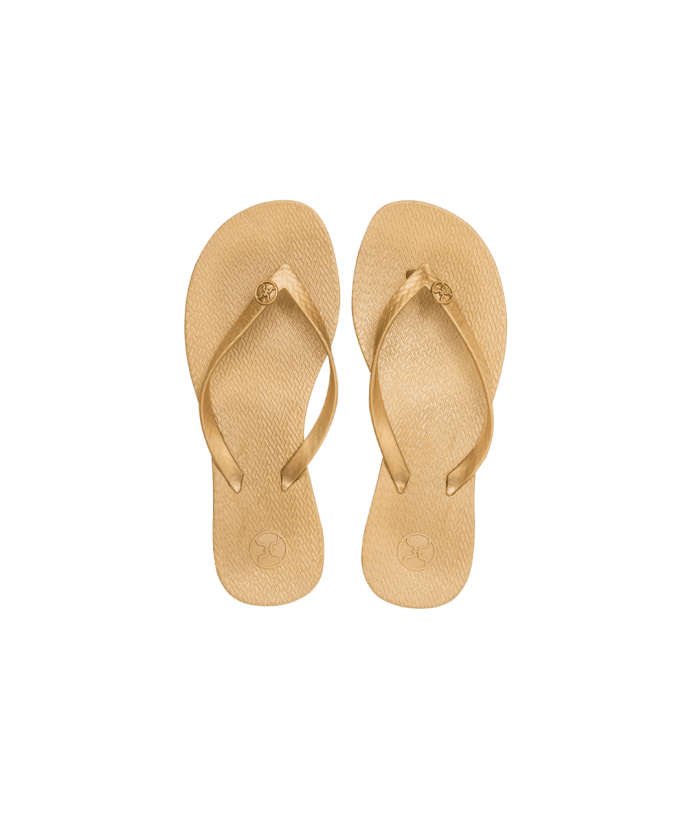 VIX Accessories Gold Flip Flop