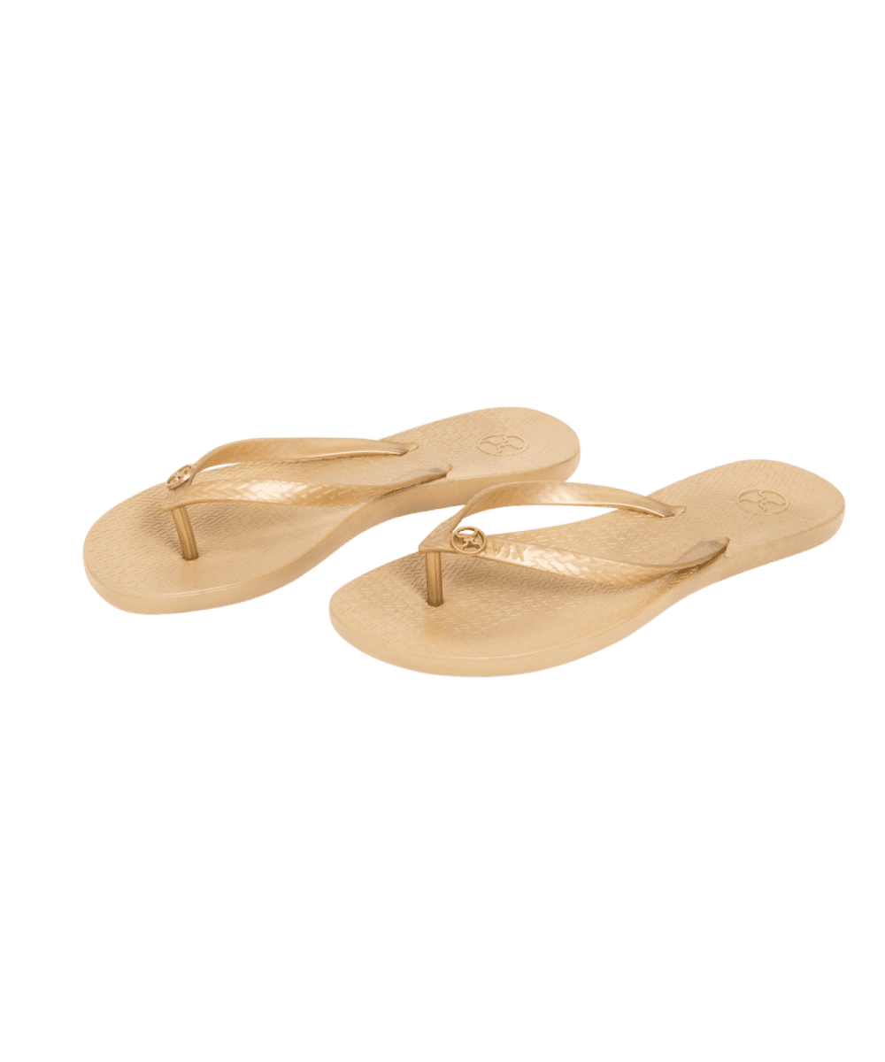 VIX Accessories Gold Flip Flop